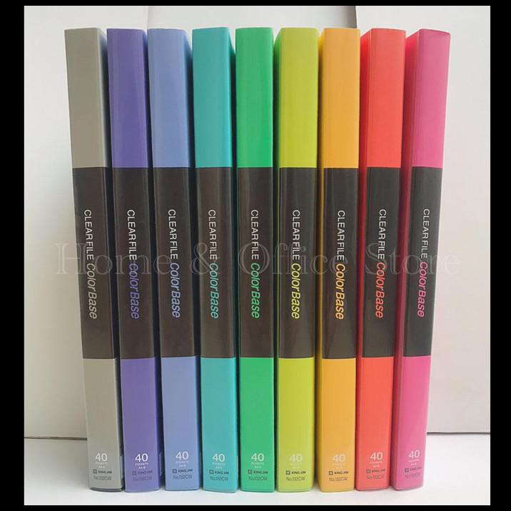 

Clear File King Jim A4 132Cw 40 Pockets / Clear Holder A4 40 Pocket - Green