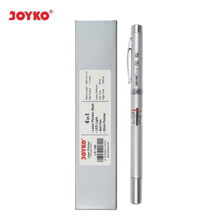

Laser Pointer 4 In 1/ Penunjuk Laser / Senter / Pulpen Joyko LP-100