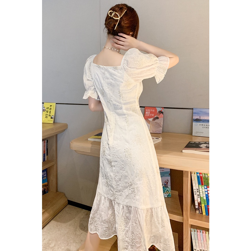 【Rozen】Korean Square Back Ribbon Mini Dress R072