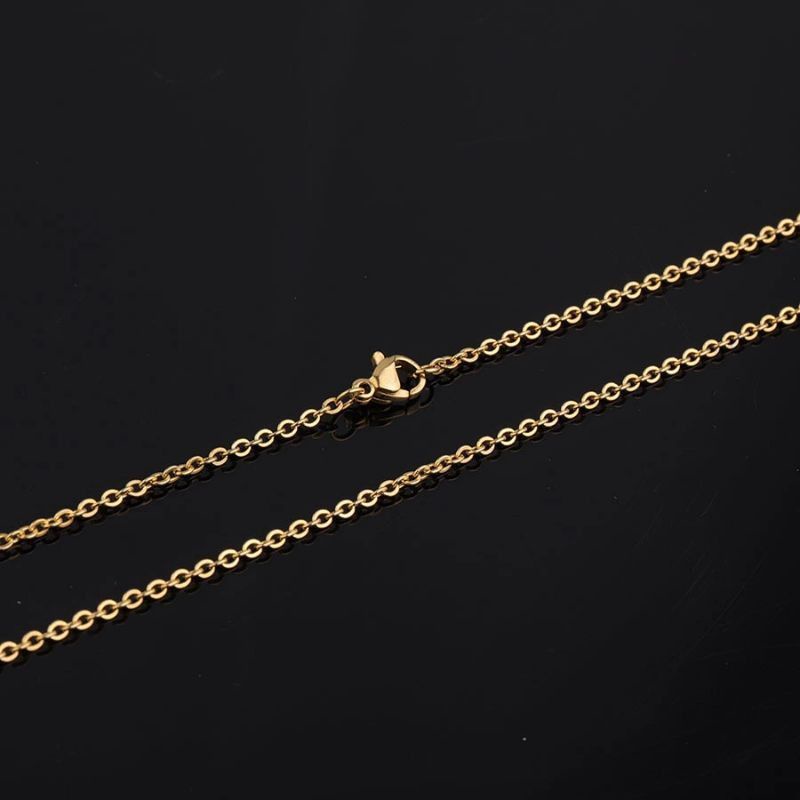new kalung titanium emas model rantai pria wanita anti karat