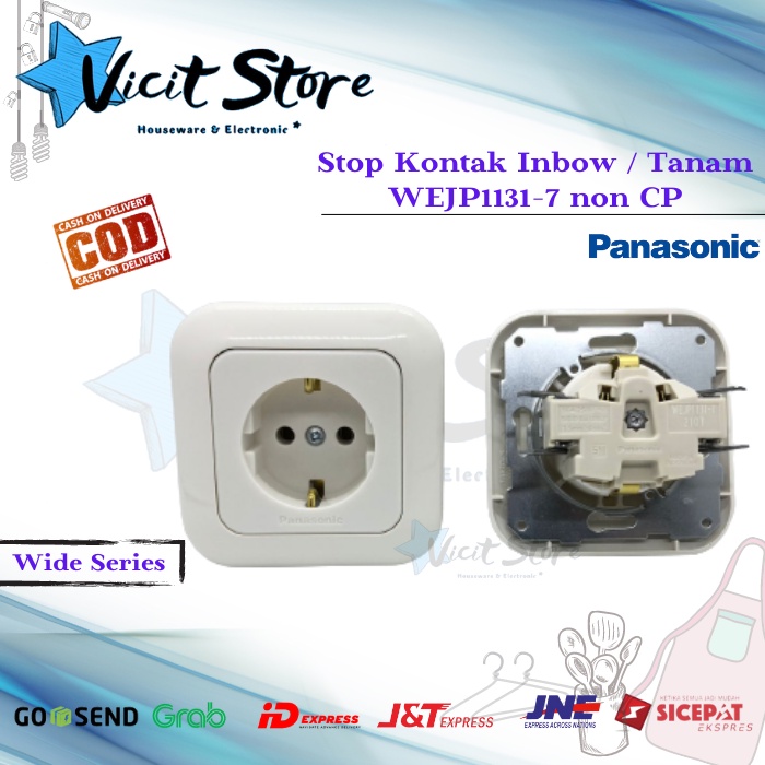 Stop Kontak Panasonic WEJP11317 WD WS Non CP Inbow / Tanam