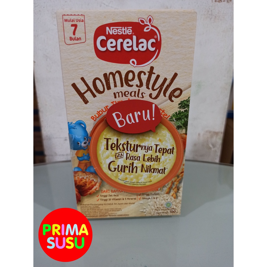 Cerelac Homestyle Bubur Tim Ayam Wortel 7+ 100 GR