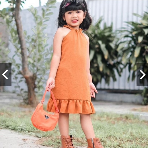 DRESS  ANAK PEREMPUAN 001 / DRESS BALITA RUFFLE 1-5 THN