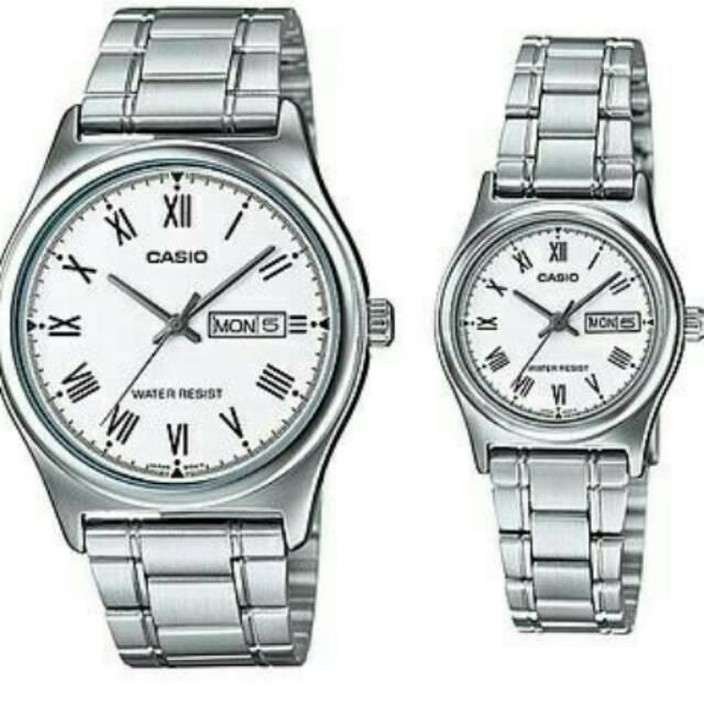 JAM TANGAN CASIO ORIGINAL COUPLE MTP / LTP-V006D-7B