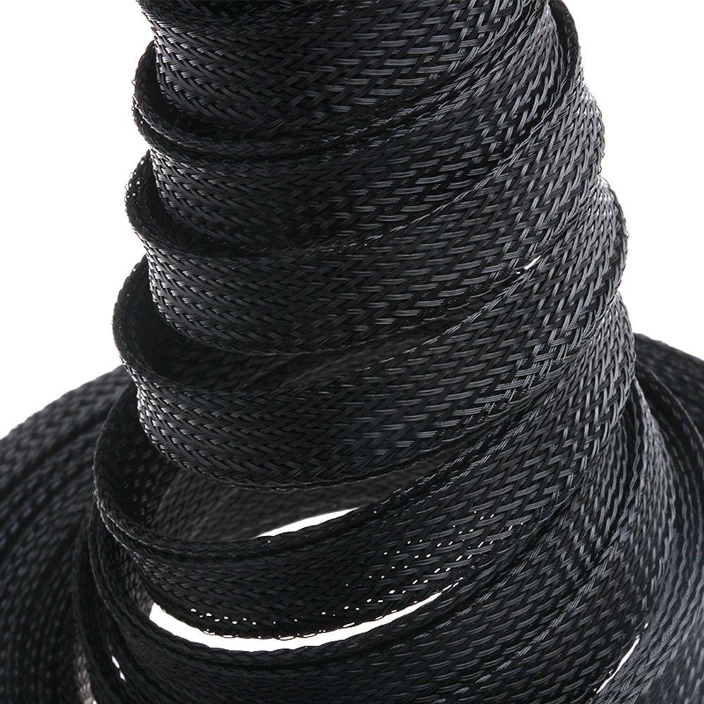 Top5/10m Cable Sleeve Expandable Braided Highdencity Cord Winder