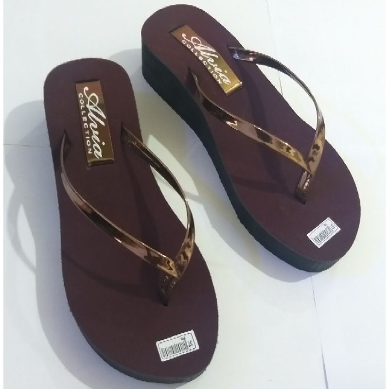 SANDAL WEDGES TALI GLITER TERMURAH