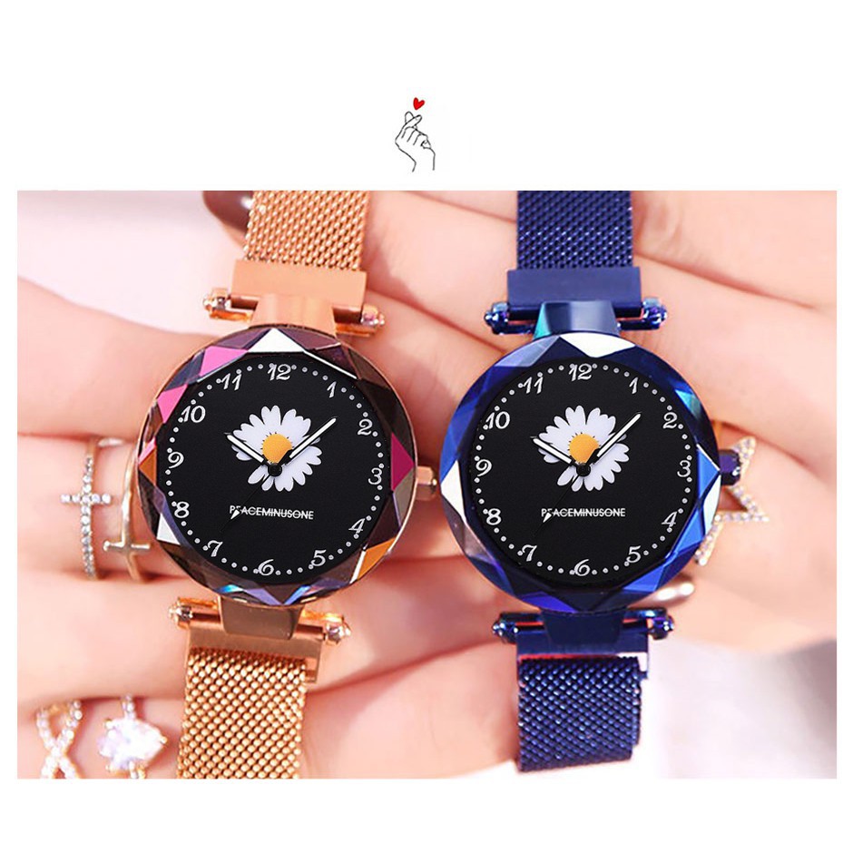 ✅COD Jam Tangan Wanita Small Daisy Starry Sky Magnet Korean