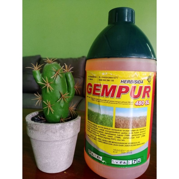 Gempur 480SL 1 liter herbisida obat pembasmi rumput sistemik