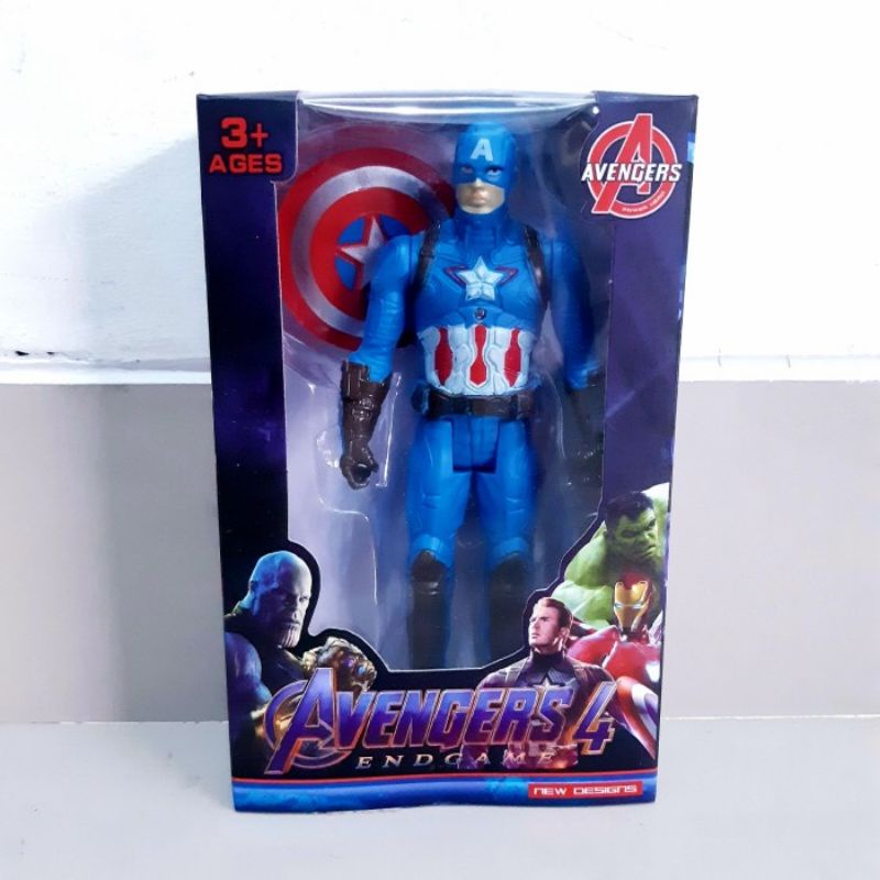 Action Figure Capt America - Mainan Miniatur Karakter Captain Avengers Tokoh Anak