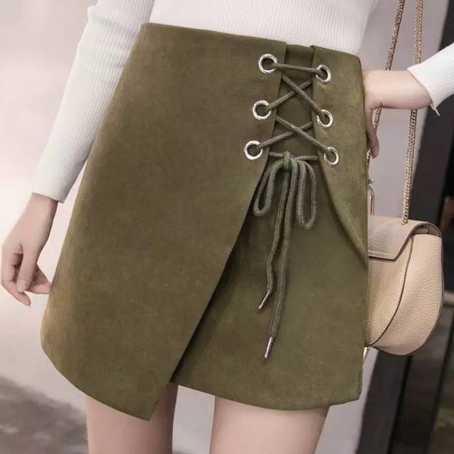 Skirt import army besar/Rok pendek/Rok kerja/Mini skirt import xxl