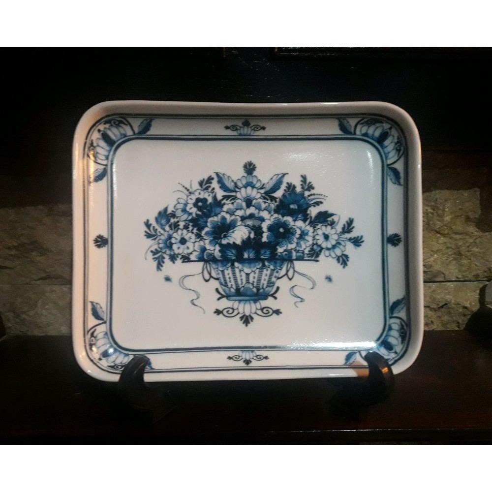 Piring Hias Persegi Delft Holland