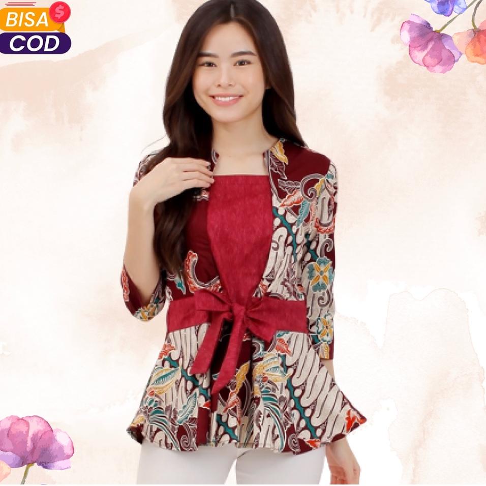 HOT SALE Atasan Wanita Batik Wanita Batik blouse batik wanita modern atasan batik wanita modern