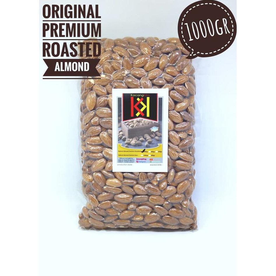 

Kacang Almond Panggang Premium 1000Gr