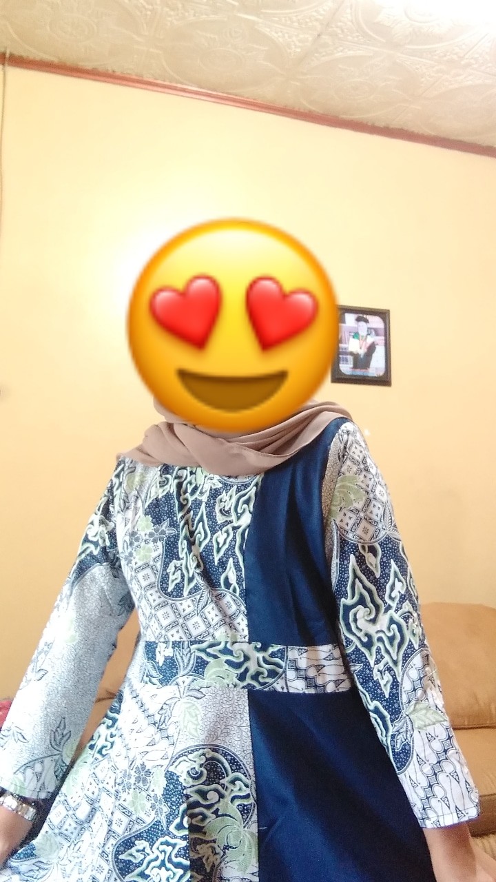 Tey-17 Batik Wanita Asj Sa Hrb026 Kenongo Kemeja Tosca Pendek