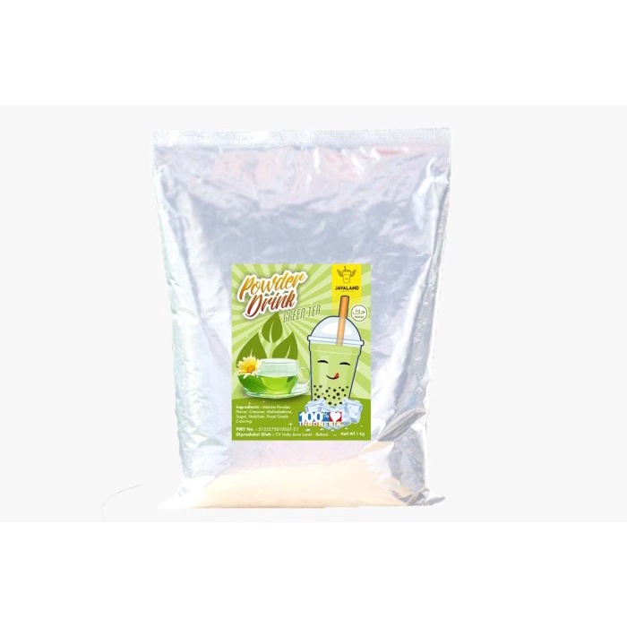 

Ge02G Bubuk Minuman Bubble Drinks 1Kg Rasa Green Tea Bubuk Ds5G