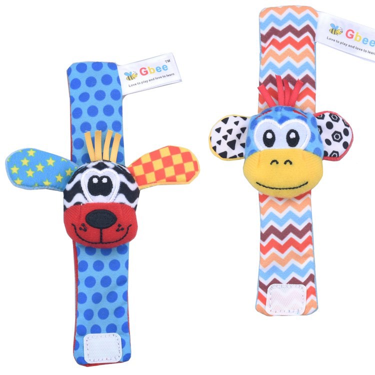 [BIG SALE] Mainan Bayi Gelang Rattle | Mainan Bayi Wrist kerincingan rattle set