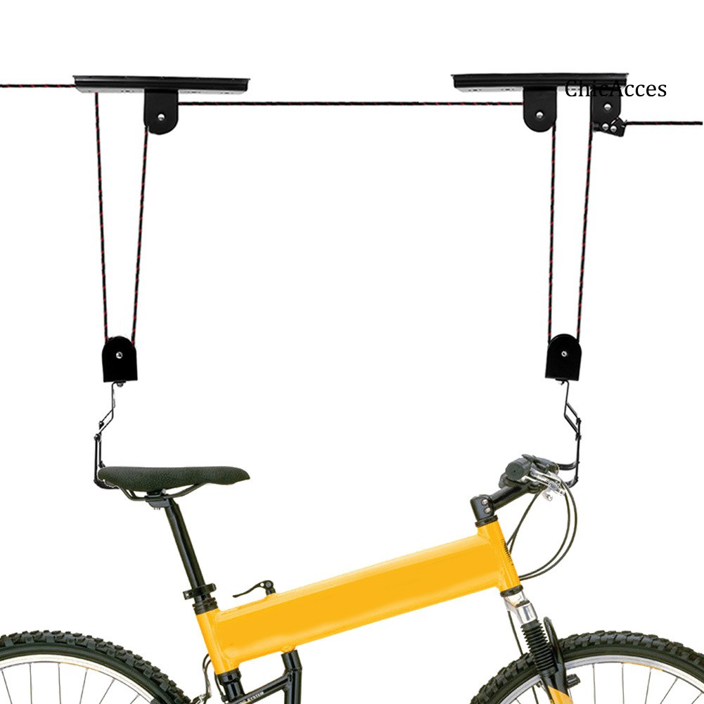 pulley bike rack
