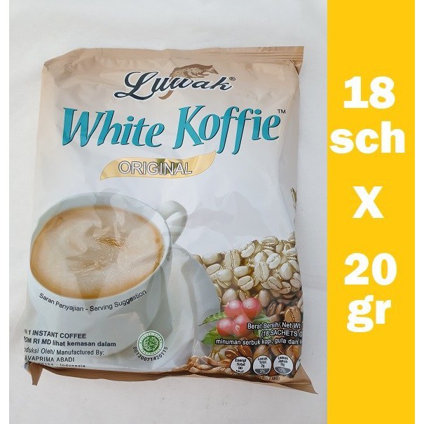 

Luwak White Koffie Original 360 gr isi 18 Sachet x 20 gr #ABA