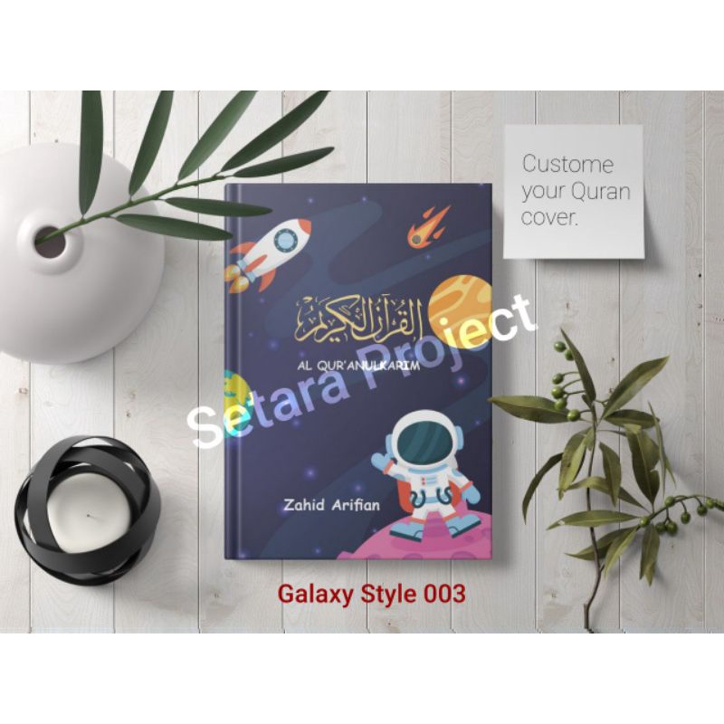 (BISA CUSTOM FOTO NAMA SERIES MOTIF KIDS) AL QURAN TAJWID TERJEMAH & LATIN