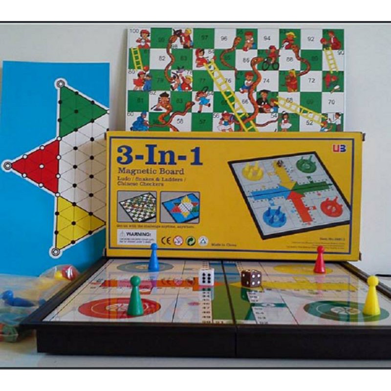 Board Game ludo hama ular tangga magnetic board game