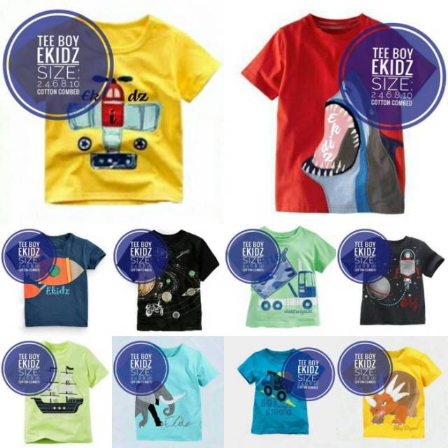 Kaos teeboy Ekidz | kaos anak laki laki