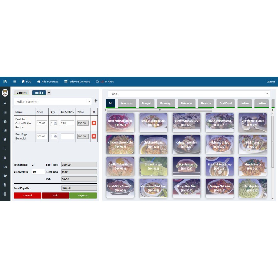 Aplikasi Kasir Irestora