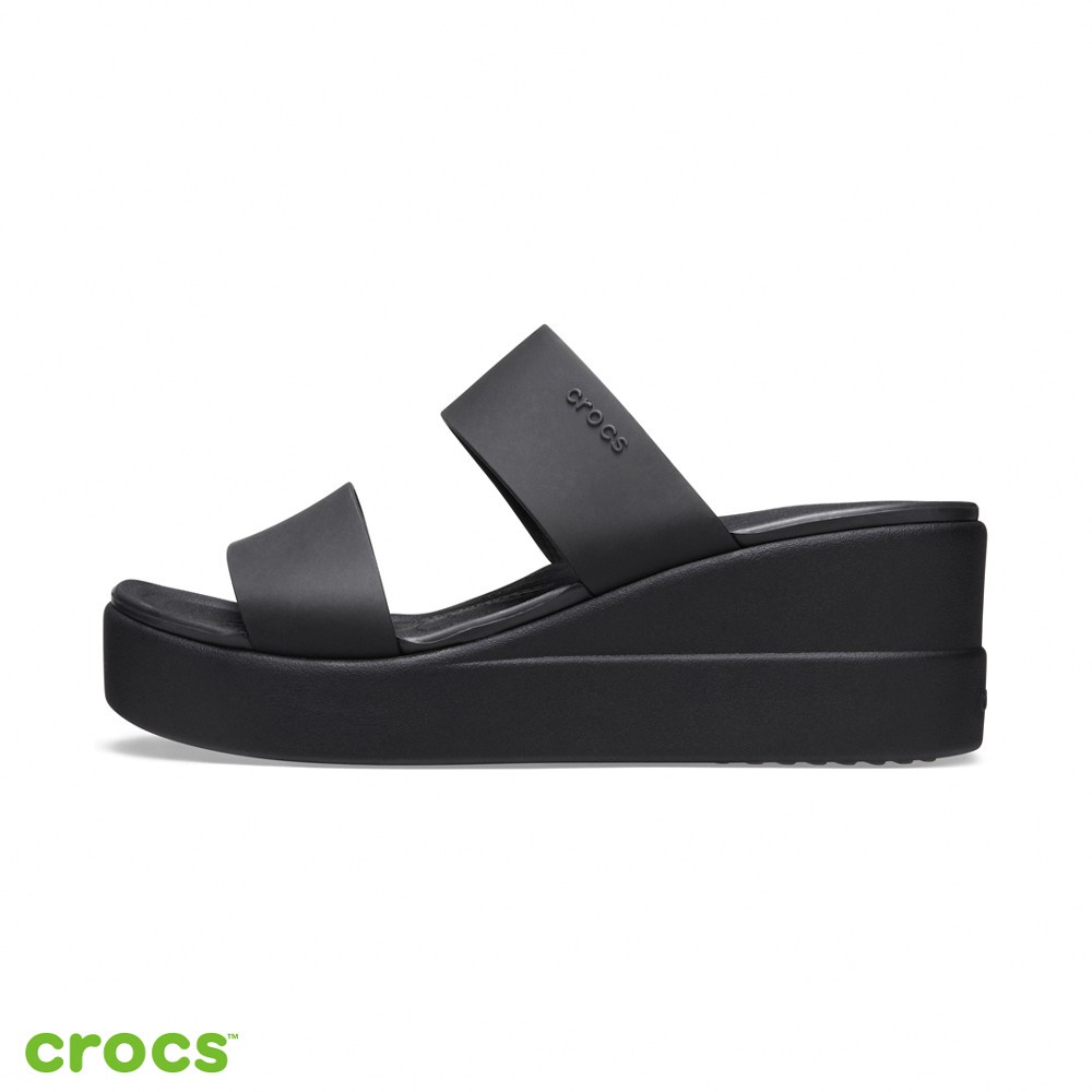 CROCS BROKLYN SLIDE / SANDAL WANITA / FASHION WANITA / FASHION KOREA - BLACK 206219-060