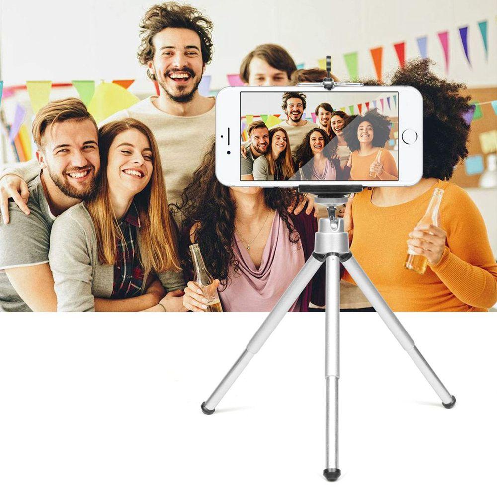 Agustinina Tripod Portable 2bagian Selfie Telepon Fleksibel Untuk Kamera Proyektor Phone Stand Holder