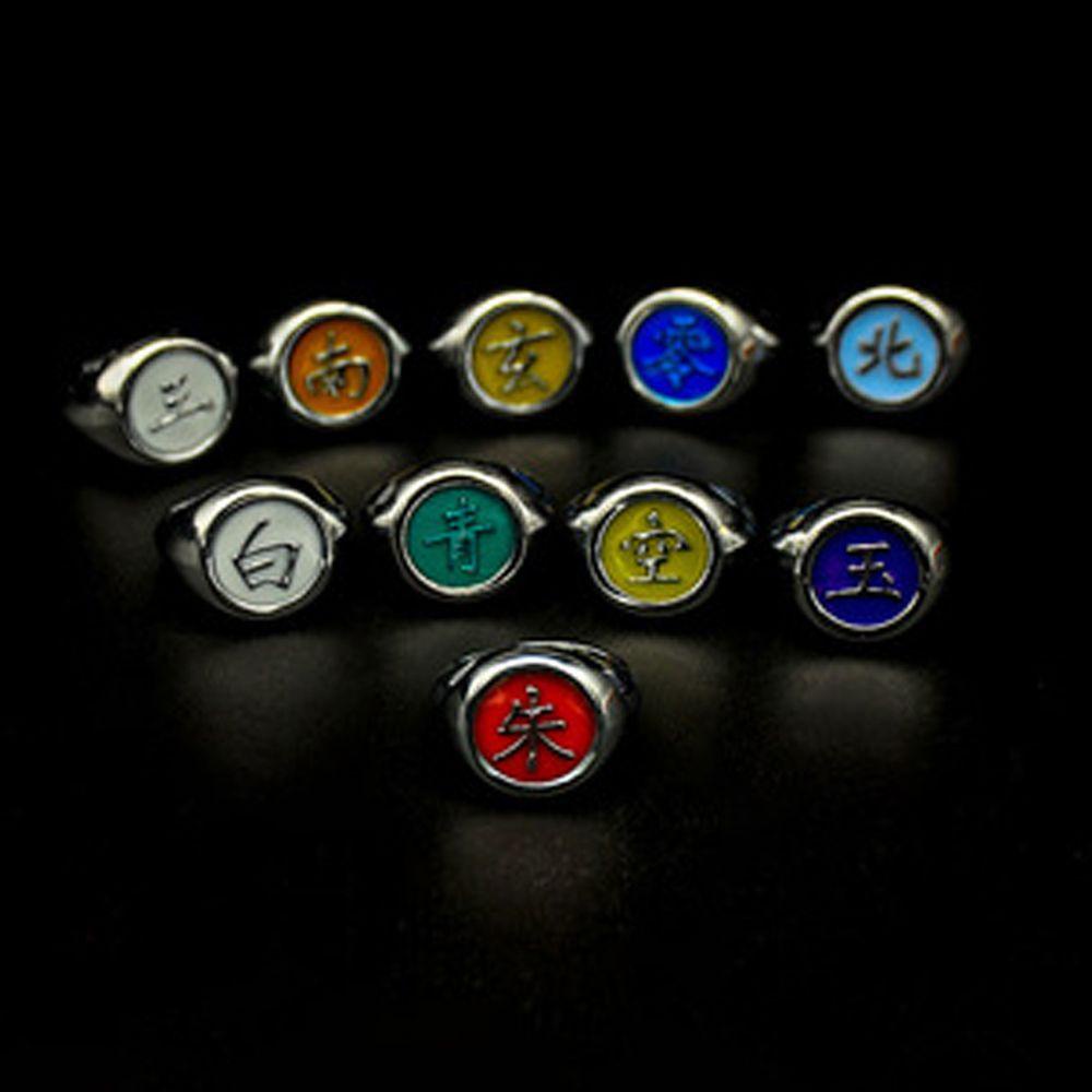 Cincin Desain Anime Akatsuki Member Konan Hidan Zhu Luminous Untuk Pria Dan Wanita