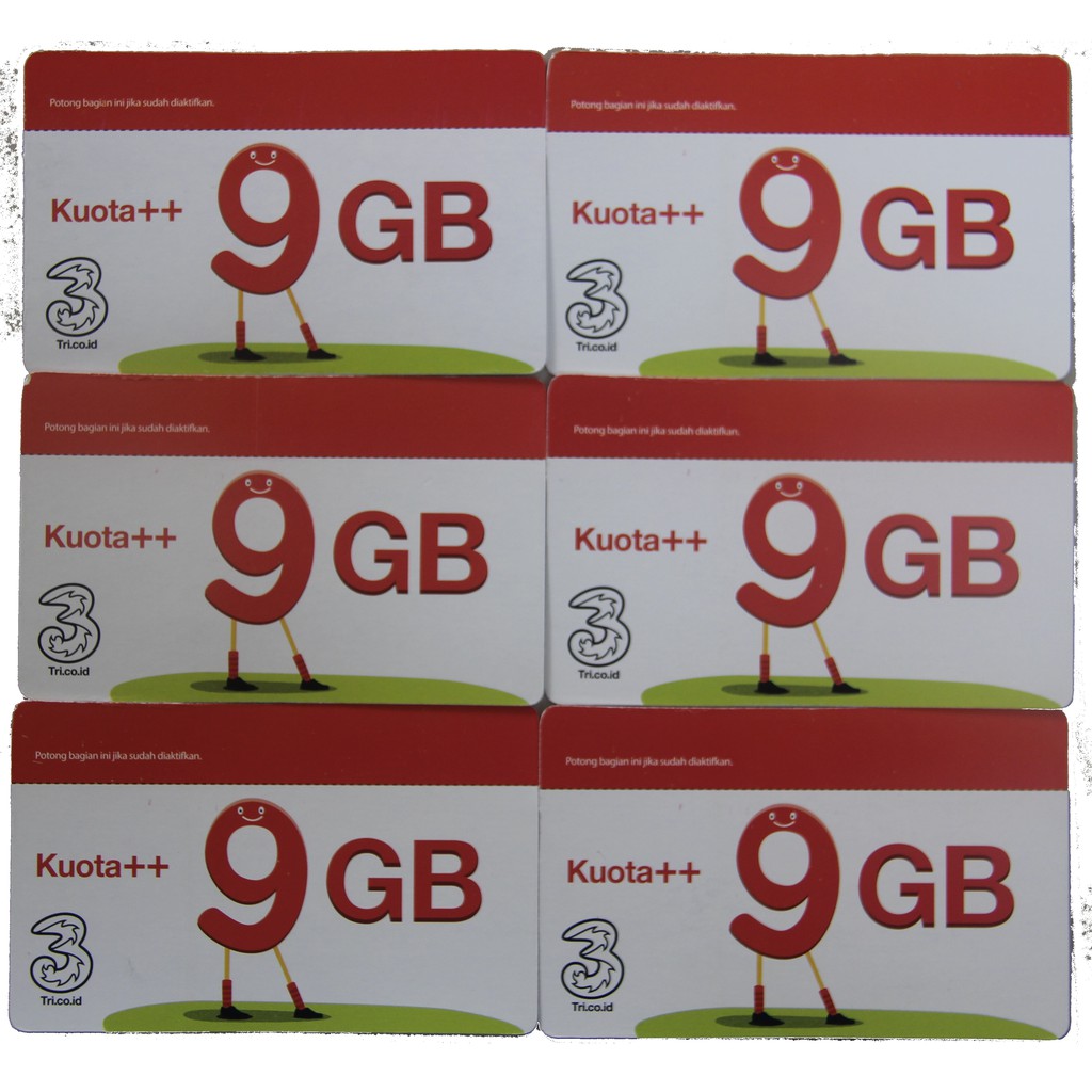 Promo Termurah Paket Internet Tri Three Kuota 100gb 117gb 150gb Aon Unlimited Youtube Pamax 9gb Shopee Indonesia