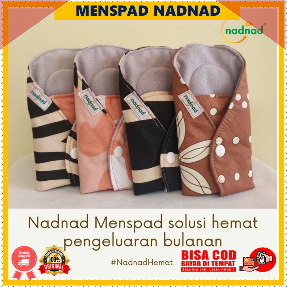 Pembalut Kain Menspad Nadnad Softex Softek Kain Cuci Ulang Day Night Pantyliner
