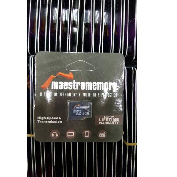 MicroSD 4GB Maestro Class 6 (Memory HP)