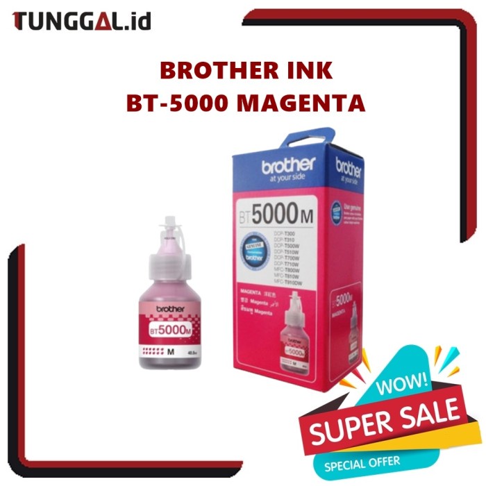 Tinta Brother BT 5000 / BT5000 MAGENTA Original (BT5000M)