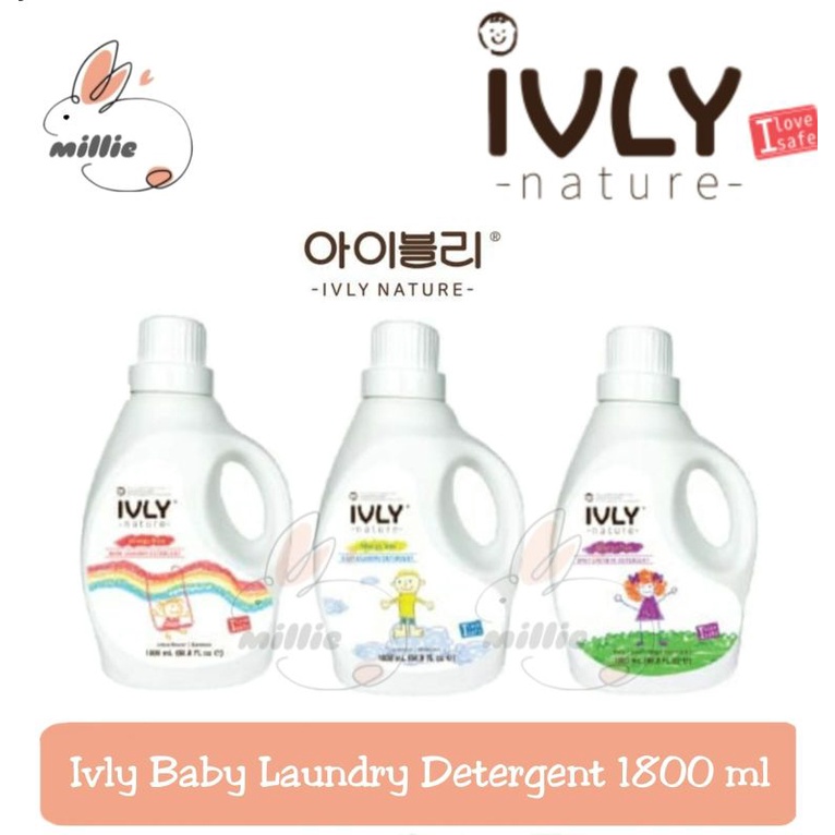 Ivly Nature - Baby Laundry Detergent Lotus / Tiare / Oatmeal 1800ml