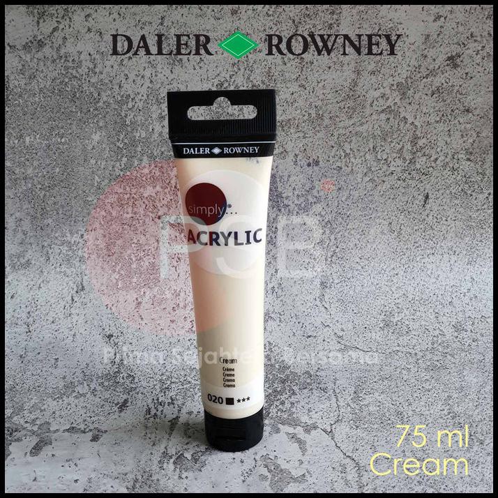 

Promo Cat Akrilik Daler Rowney Simply Acrylic 75 Ml Cream