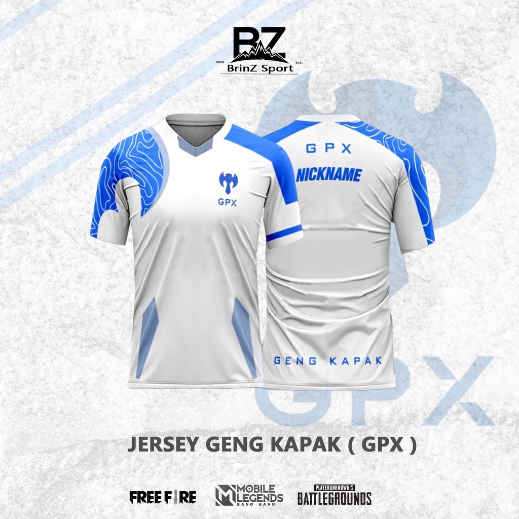 Jersey Kaos GPX Geng Kapak 2021 Dewasa & Anak game MLBB free nickname