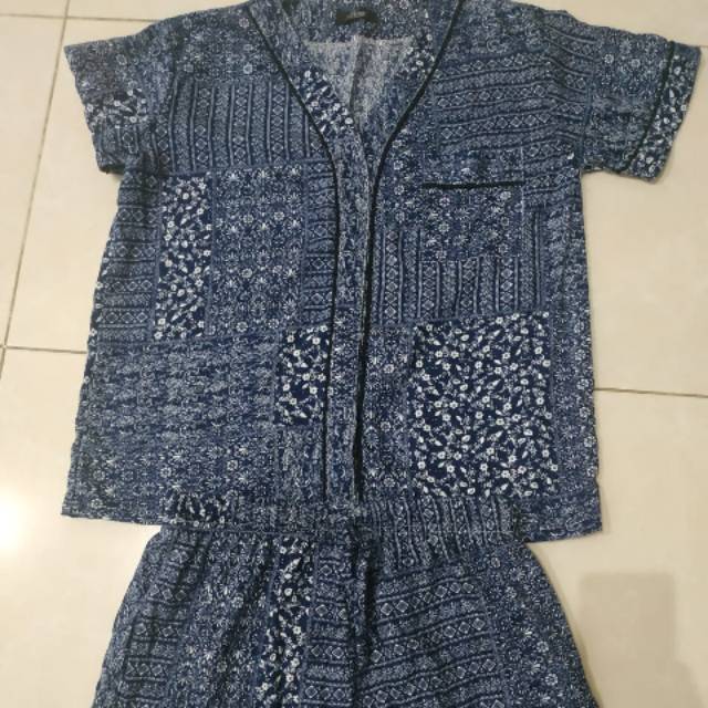 Baju tidur dewasa LD104-105 bahan katun rayon