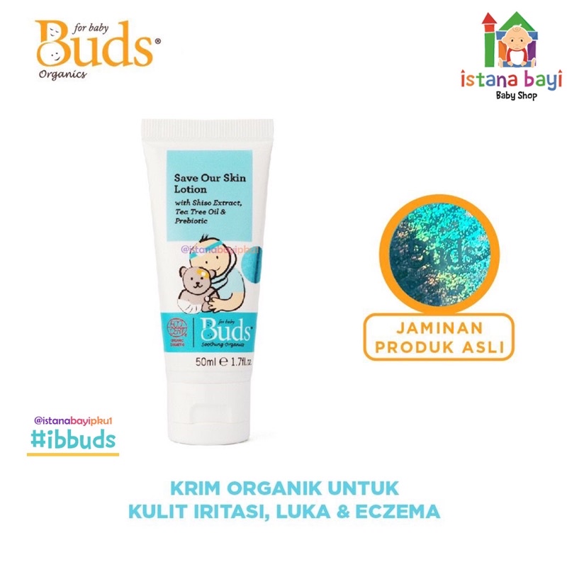 Buds Save our Skin Lotion 50 ml/untuk menyembuhkan Luka pada kulit seperti luka gores, luka lecet