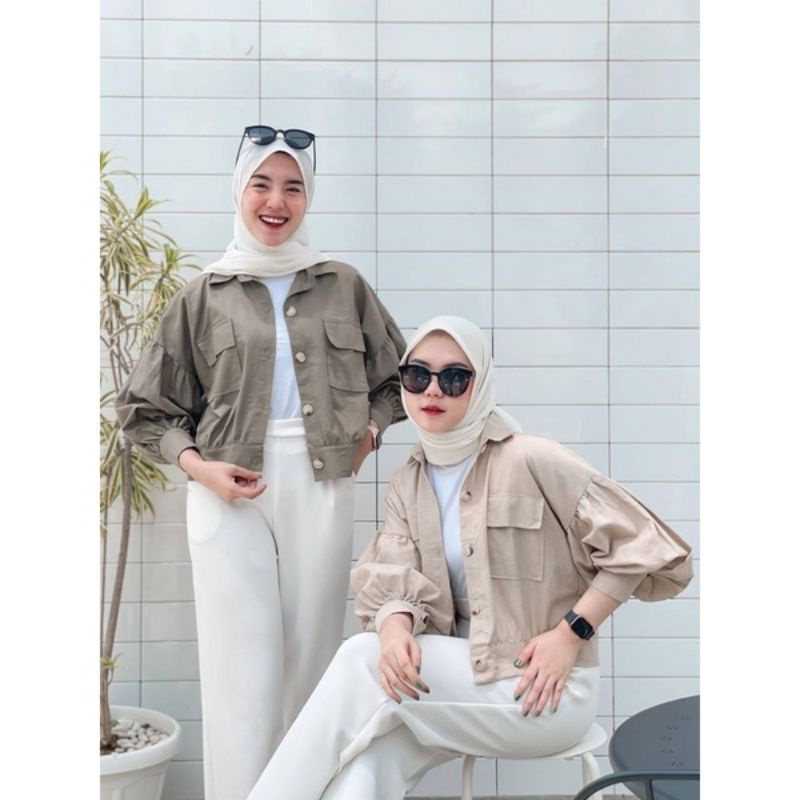 JDM CROP LINEN OUTHER HIT SELEPGRAM KEMEJA CROP OVERSIZE