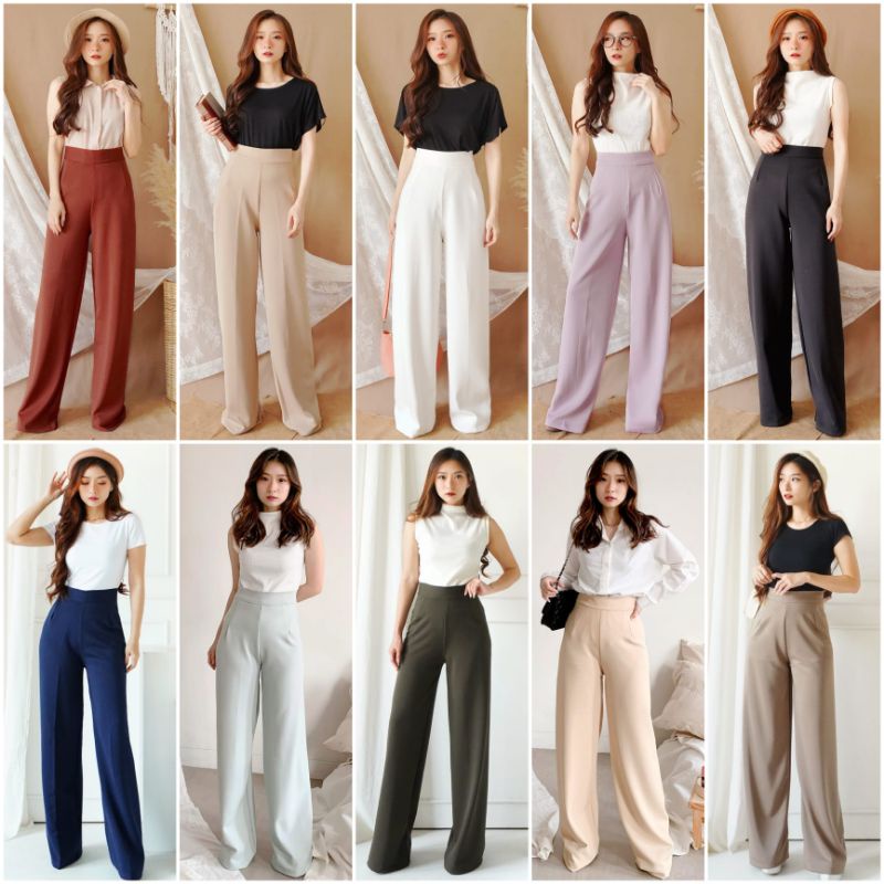 ❣️ SPECIAL PRICE ♡ PREMIUM ♡ ORIGINAL ! SUTTON CULLOTE NORMAL &amp; JUMBO BIG SIZE [ M-XL-XXL ] PLAIN EXTRA LONG WIDE PANTS / CELANA KULOT PANJANG POLOS ( HIJAB FRIENDLY )