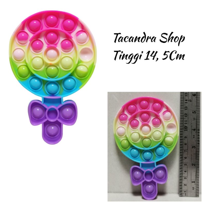 ( COD ) Mainan Anak Pencet Pop It Rainbow / Pop It Rainbow Murah / Mainan Pop It-LOLIPOP
