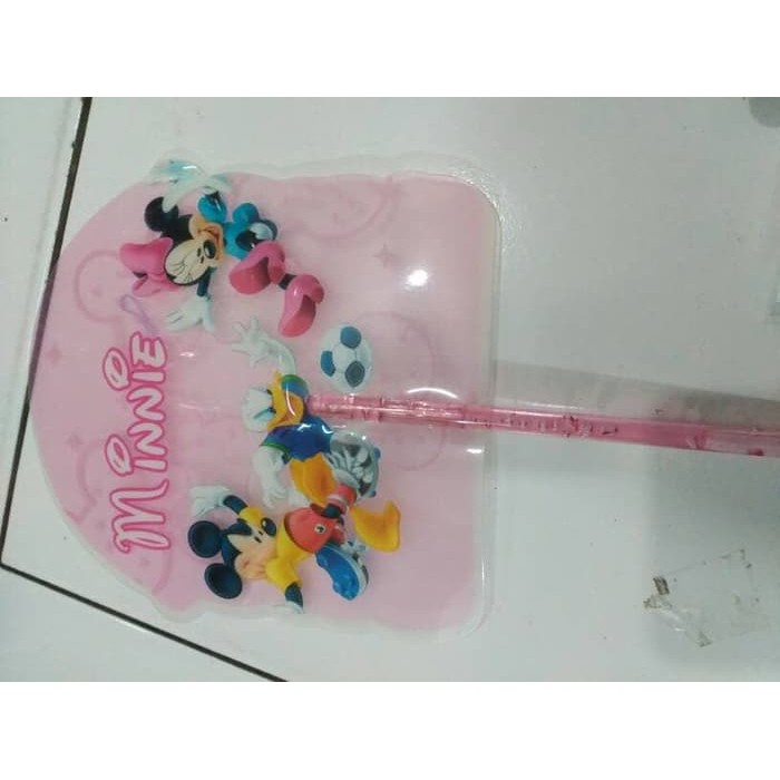 KIPAS  SOUVENIR PLASTIK ATOM MOTIF KARTUN