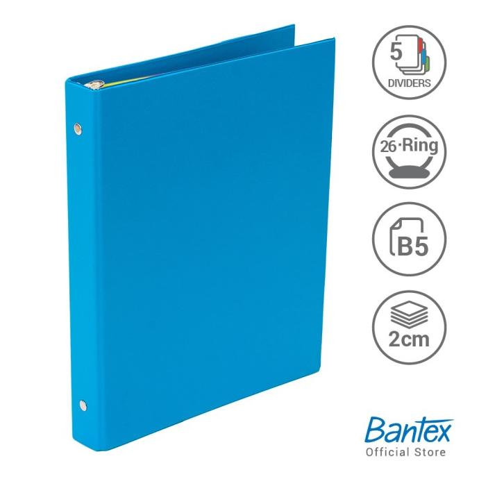 

Bantex Multiring Binder 26 Ring 25mm B5 Blueberry #1326 62
