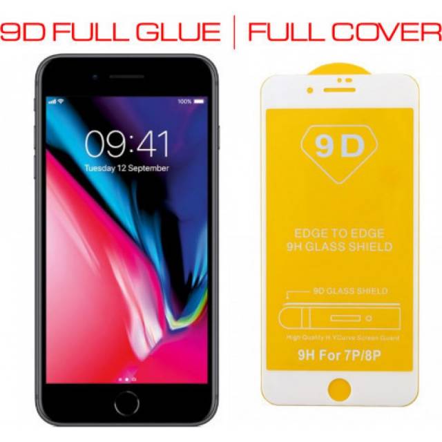 iphone 7/iphone 8 tempered glass PUTIH full cover