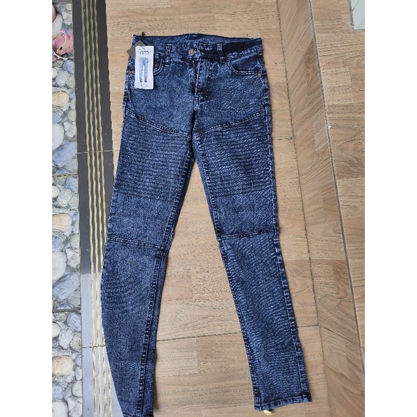 celana jeans panjang biker skinny 27-38