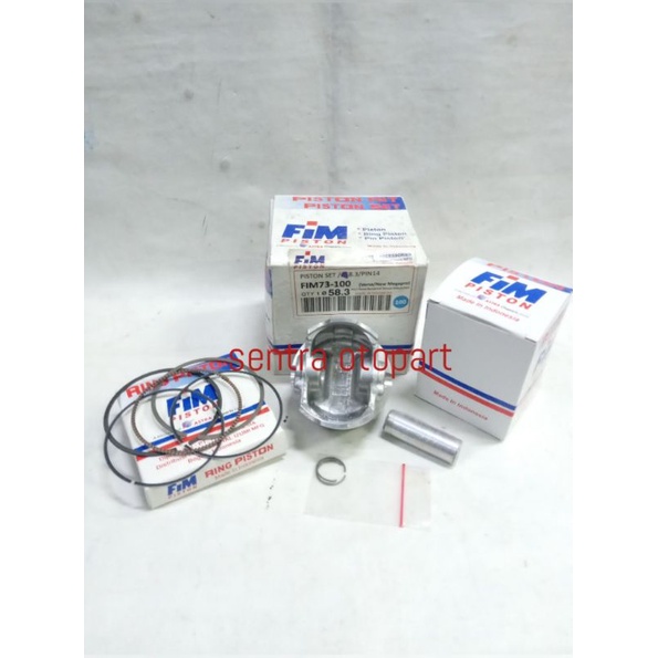 piston seher kit megapro monoshok oversize 100 original fim