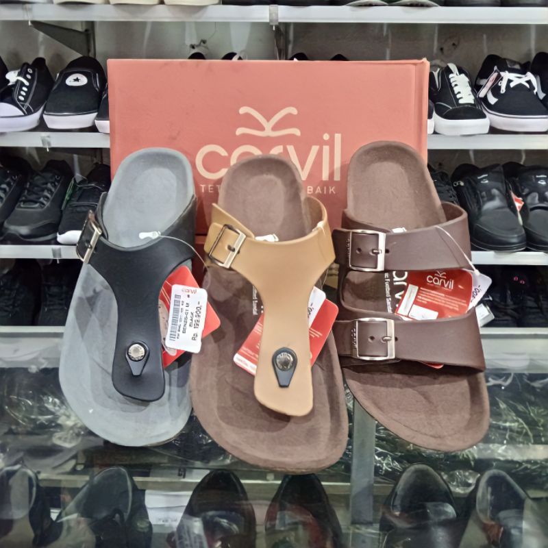 sandal Carvil japit laki laki Benzo-01 M Stone sandal carvil casual sandal cowok carvil casual sanda