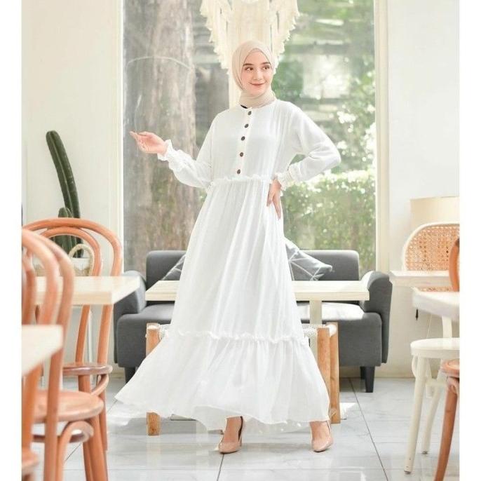 Promo NEW Kekinian 2021 Gamis Trand Remaja Kekinian Nisa Sabiyan K2T2