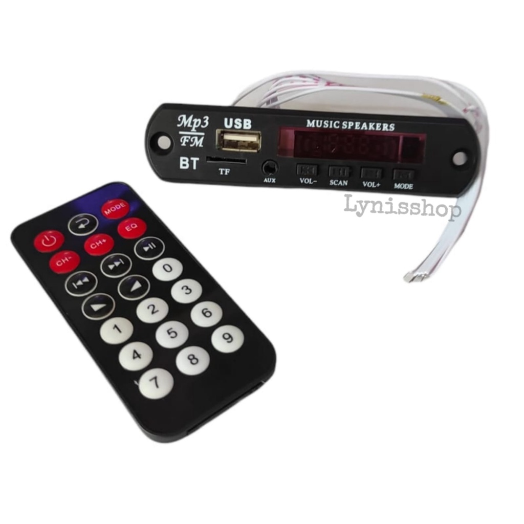KIT MP3 BLUETOOTH PLAYER 5-12V KIT MODUL BT AUX USB KIT MP3 BLUETOOTH