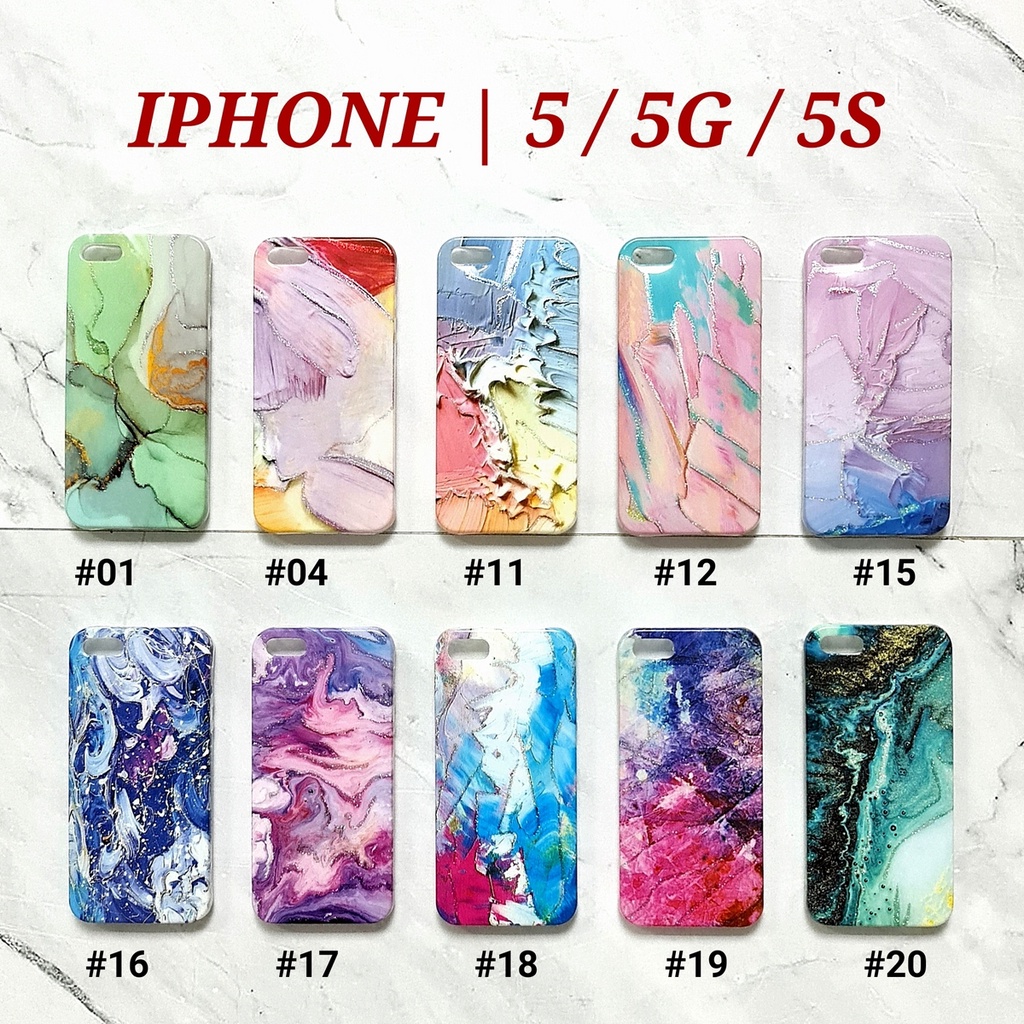 CASE 5G / 5S  V15  A59 / F1S  F11 PRO  S10  S10 PLUS  M10  M20  NOTE 9 - PAINTING GLITER Soft Marble